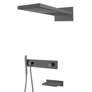 Boheme ZODIAC Душевая система с изливом Shine Gun Metall