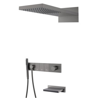 Boheme ZODIAC Душевая система с изливом Gun Metall