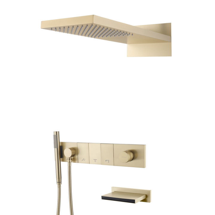 Душевая система Boheme 132-2-G Gold