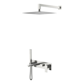 Boheme Qubic Душевая система с изливом Nickel Brush