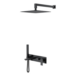 Boheme Qubic Душевая система с изливом Black