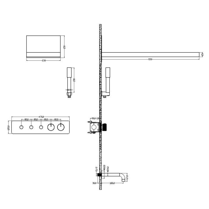 Boheme 131-2-MW душевая система Fusion