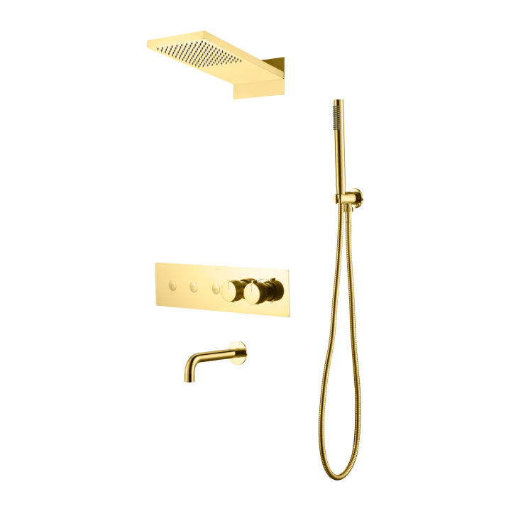 Душевая система Boheme 131-2-G Gold термостат