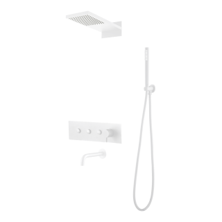 Boheme Fusion Душевая система с изливом White