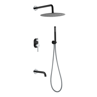 Boheme Uno Душевая система с изливом Black