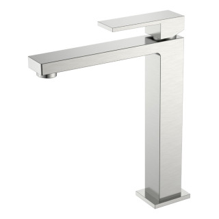 Boheme Qubic Смеситель для раковины высокий Nickel Brush