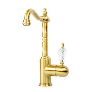 Boheme Crystal Смеситель для раковины высокий Bronze