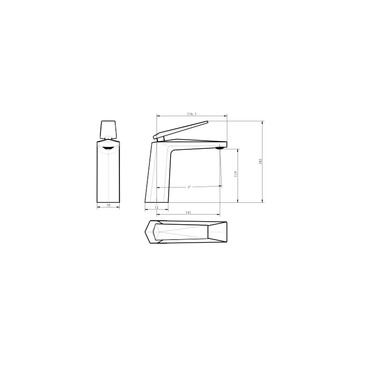 Boheme 381-W смеситель Venturo для раковины