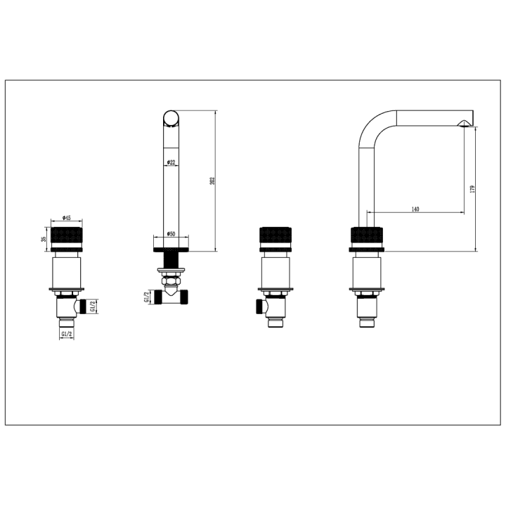 Boheme 152-NB.2 смеситель для раковины Stick TOUCH