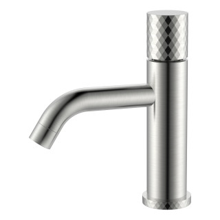 Boheme Stick DIAMOND Смеситель для раковины низкий Nickel Brush