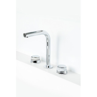 Boheme AURA Смеситель для раковины стандартный на 3 отверстия Chrome