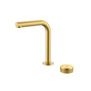 Boheme TECH Смеситель для раковины стандартный на 2 отверстия Matt Gold