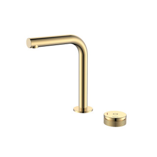 Boheme TECH Смеситель для раковины стандартный на 2 отверстия Gold