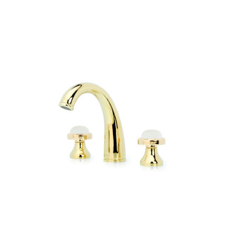 Boheme Satine Смеситель для раковины стандартный на 3 отверстия Gold