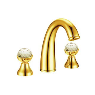 Смеситель Boheme 337 для раковины Gold