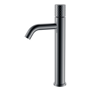 Boheme Stick DIAMOND Смеситель для раковины высокий Shine Gun Metall