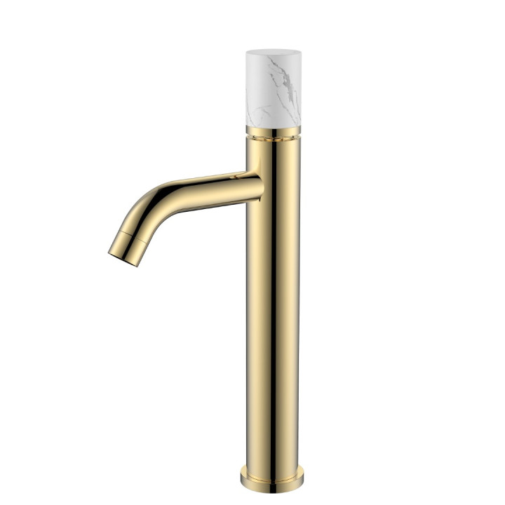Boheme 122-G-MR-WHITE смеситель для раковины Gold