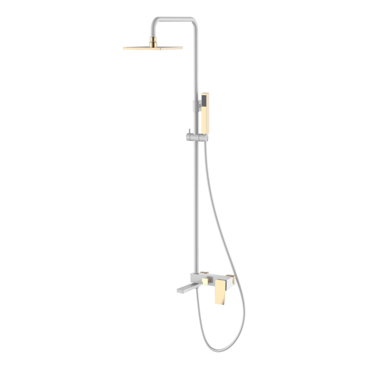 Boheme Q 2 148-WG.2 белый глянец — душевая система