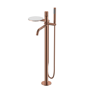 Boheme Stick SPIRALE Смеситель напольный для ванны Copper Brushed