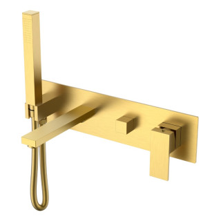 Boheme Qubic Смеситель встраиваемый для ванны Matt Gold