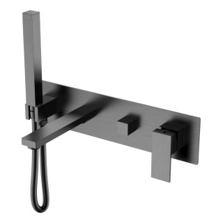 Boheme Qubic Смеситель встраиваемый для ванны Gun Metall