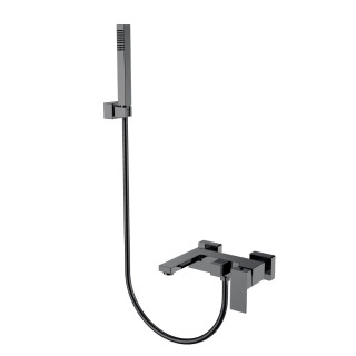Boheme Qubic Смеситель настенный для ванны Shine Gun Metall