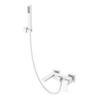 Boheme Qubic Смеситель настенный для ванны White