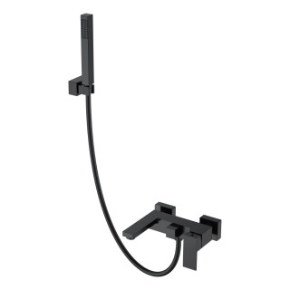 Boheme Qubic Смеситель настенный для ванны Black