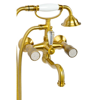 Boheme Royal Cristal Смеситель настенный для ванны Bronze