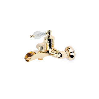 Boheme Vogue Crystal Смеситель настенный для ванны Gold
