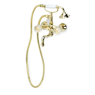 Boheme Crystal Смеситель настенный для ванны Gold