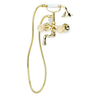 Boheme Satine Смеситель настенный для ванны Gold