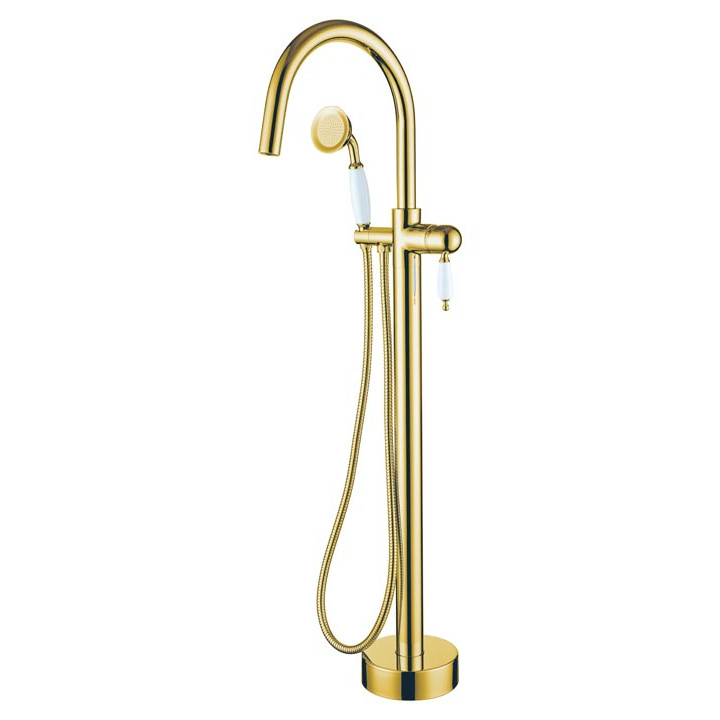 Boheme 289 смеситель напольный ванна Gold