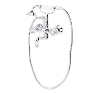 Boheme Flora Смеситель настенный для ванны Chrome