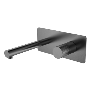 Boheme Stick TOUCH Смеситель встраиваемый для раковины на 2 отверстия Gun Metall