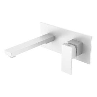 Boheme Qubic Смеситель встраиваемый для раковины на 2 отверстия White