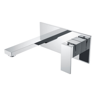 Boheme Qubic Смеситель встраиваемый для раковины на 2 отверстия Chrome
