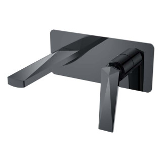 Boheme Venturo Смеситель встраиваемый для раковины на 2 отверстия Shine Gun Metall