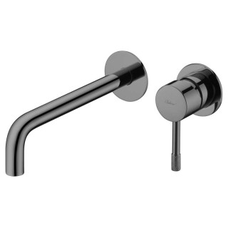 Boheme Uno Смеситель встраиваемый для раковины на 2 отверстия Shine Gun Metall