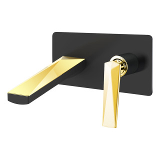 Boheme Venturo Смеситель встраиваемый для раковины на 2 отверстия Black