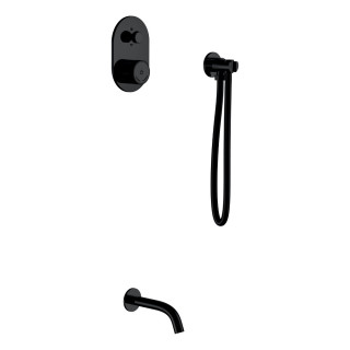 Boheme TECH Смеситель встраиваемый на 2 потребителя Black