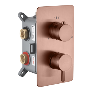 Boheme CELL Смеситель встраиваемый на 3 потребителя Copper Brushed