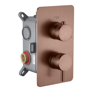 Boheme CELL Смеситель встраиваемый на 2 потребителя Brushed Bronze