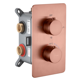 Boheme CELL Смеситель встраиваемый с термостатом Copper Brushed