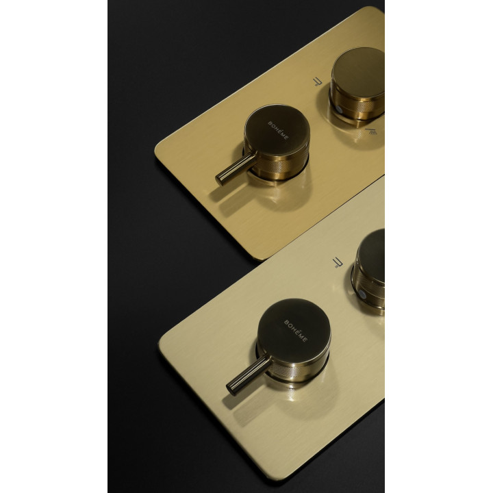 Boheme 134-2-G смеситель с термостатом Gold