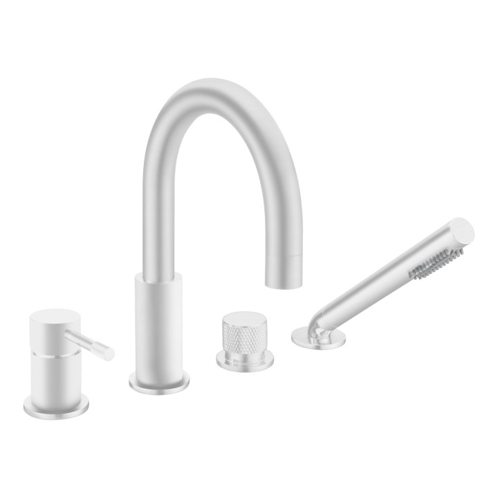 Boheme 460-MW смеситель Uno белый на ванну