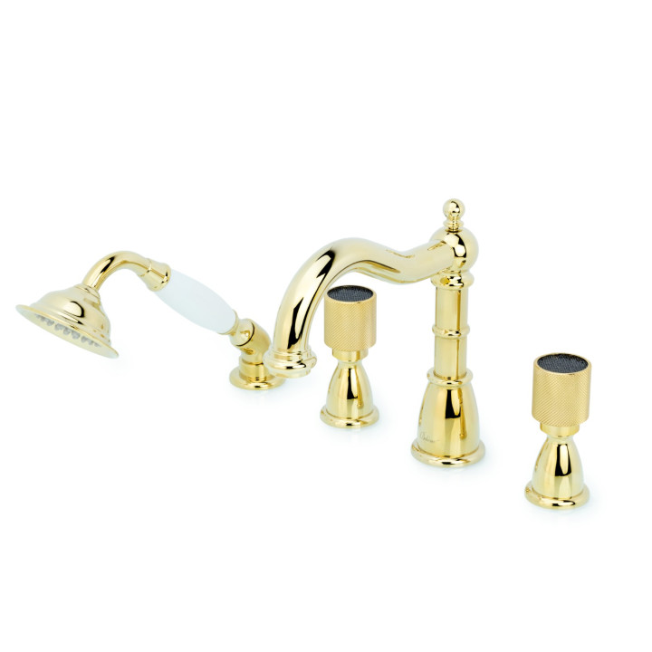 Boheme 395-Royal/CRST black смеситель, Gold