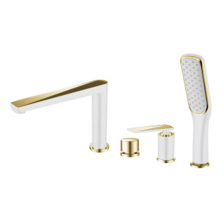 Boheme Venturo Смеситель на борт ванны W (белый глянец)