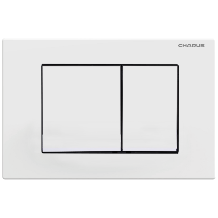 Клавиша смыва Charus Minimalista - белая, для инсталляции