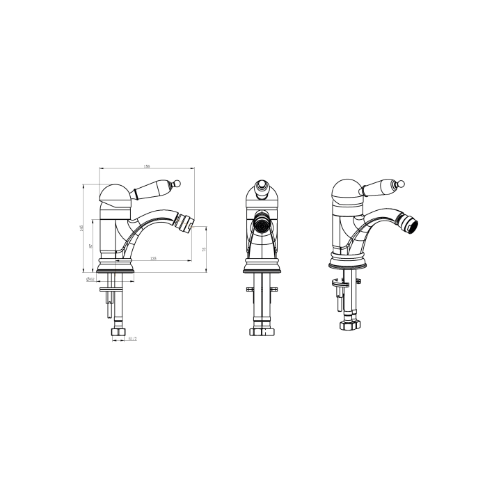 Boheme 266 смеситель для биде Chrome